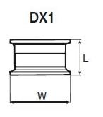 DX1热静力平衡式蒸汽疏水阀外形尺寸图