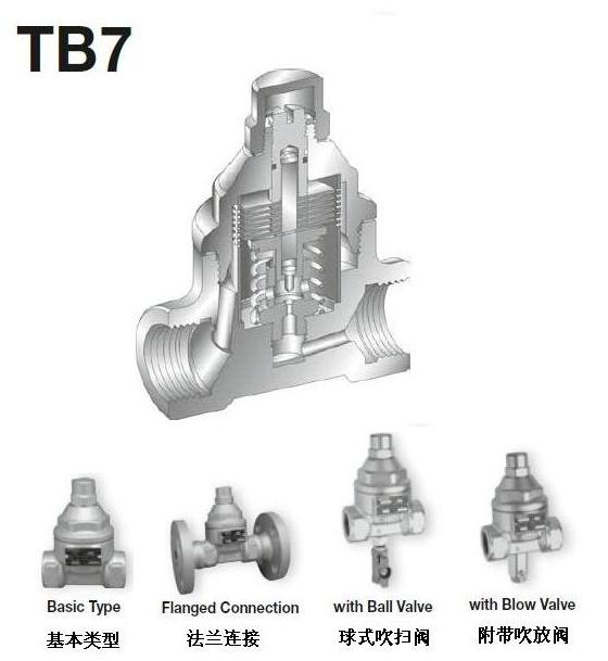 TB7温调型蒸汽疏水阀产品图片